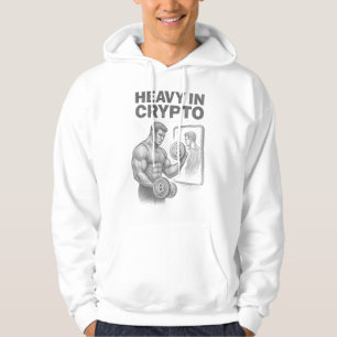 Moletom Pesado Em Bitcoin Crypto Comerciantes Esboço