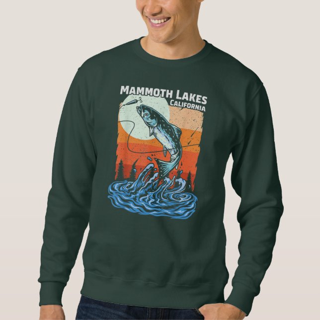 Moletom Pesca de Verão Retro Sunset California Mammoth (Frente)