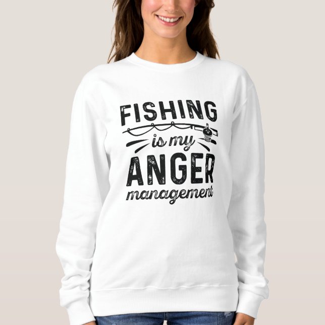 Moletom Pesca É A Minha Gestão Da Raiva (Frente)