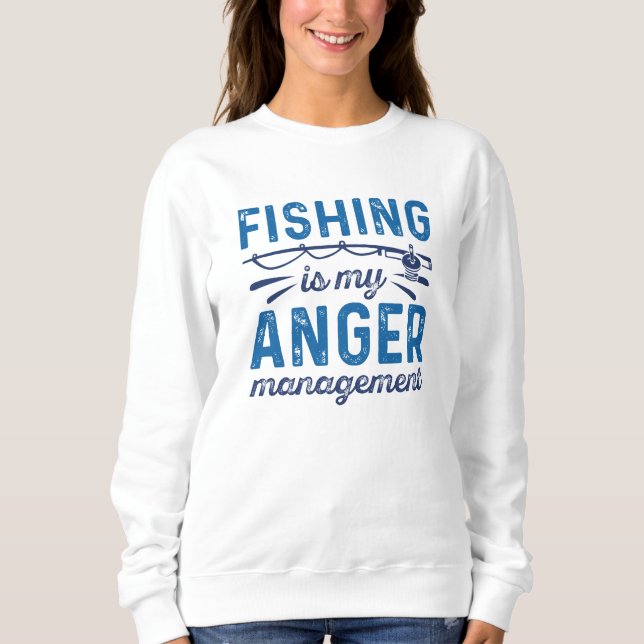 Moletom Pesca É A Minha Gestão Da Raiva (Frente)