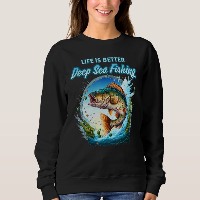 Moletom Pesca marítima de profundidade Truta do Peixe Cali (Frente)