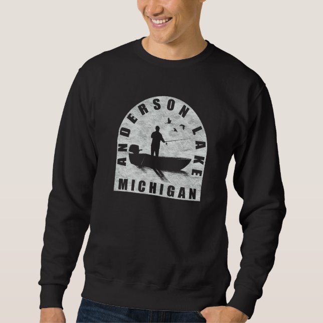 Moletom Pesca no Lago Anderson Michigan (Frente)