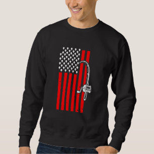 Moletom Pesca Patriótica Com Excelente De Bandeira America