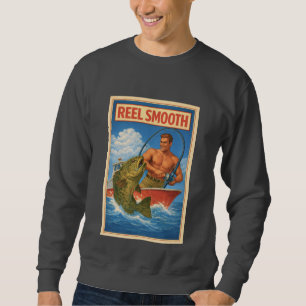 Moletom Pescador de Peixe Liso Retro Náutico Salgado Pesca