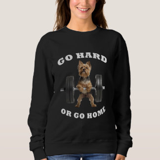 Moletom Peso da Bomba Levantando Funny Yorkshire Terrier 3