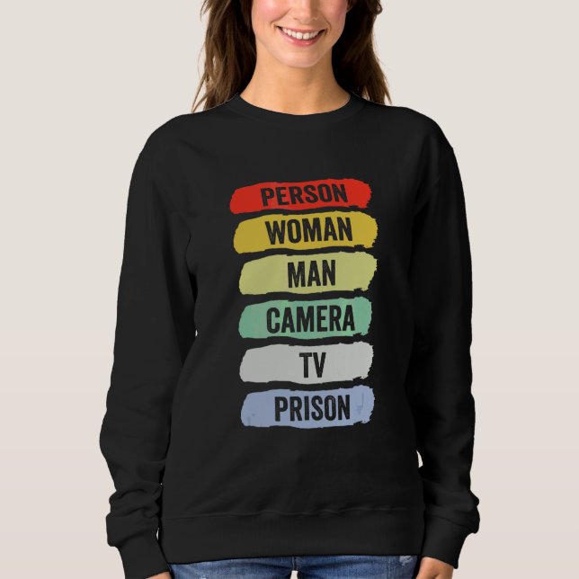 Moletom Pessoa Mulher Homem Câmera TV Prisão (Frente)