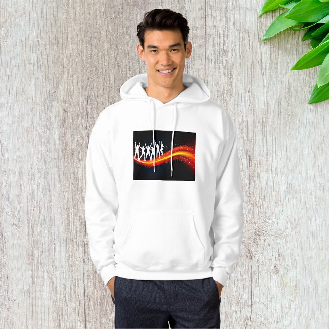 Moletom Pessoas Dançando Silhouettes Mens Hoodie (Criador carregado)