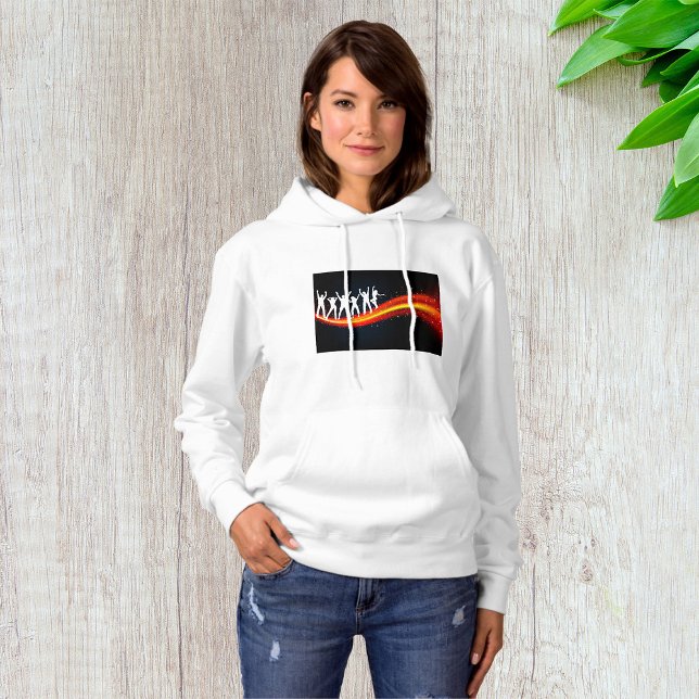 Moletom Pessoas Dançando Silhouettes Womens Hoodie (Criador carregado)
