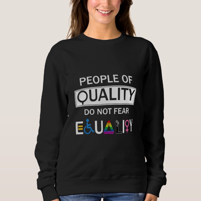 Moletom Pessoas De Qualidade Não Temem Orgulho LGBT (Frente)