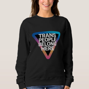 Moletom Pessoas Trans Pertencem Orgulho Direitos Gay Respe
