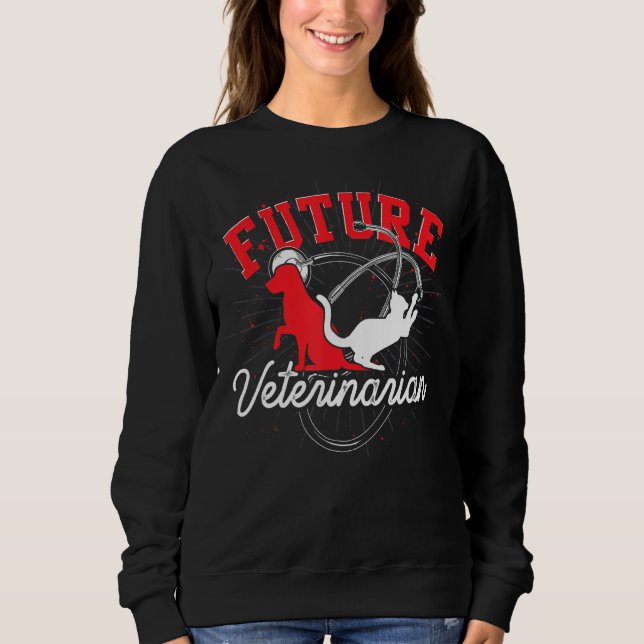 Moletom Pet Animal Doctor Vet Tech Future Veterinary Ve (Frente)