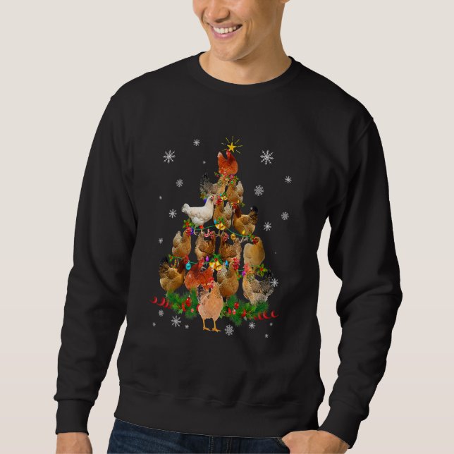 Moletom Pet Chicken Árvore de Natal (Frente)