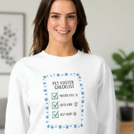 Moletom Pet Foster Checklist Sweatshirt