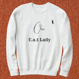 Moletom Pet Lover Ash And Black Script Customized Cat Mom