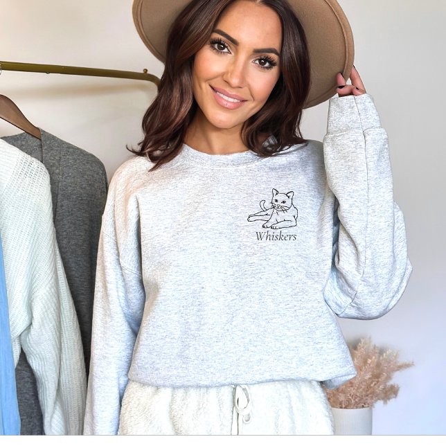 Moletom Pet Name Cat Art (Criador carregado)