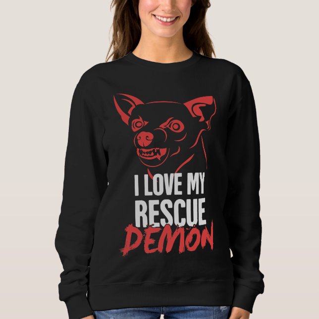 Moletom Pet Rescut Chihuahua Shelter Dog Demon (Frente)