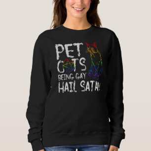 Moletom Pet Sente-Se Na Satã Da Colheita Da Gay Lgbt