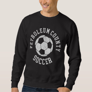 Moletom Petroleum County Soccer Retro Desgastado 90's Vint