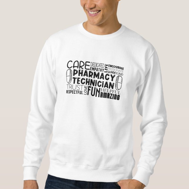 Moletom Pharmacy Tech Cote Medicine Pharmacnician (Frente)