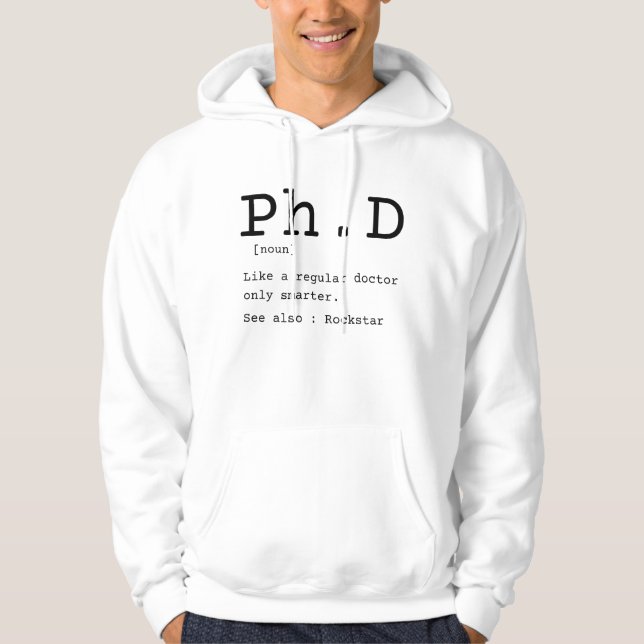 Moletom PhD definition philosophy doctor dissertation (Frente)
