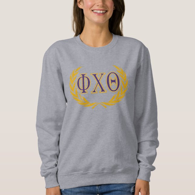 Moletom Phi Chi Theta | Grego com Coroa (Frente)