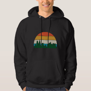 Moletom Philadelphia Cityscape Retro Sunset