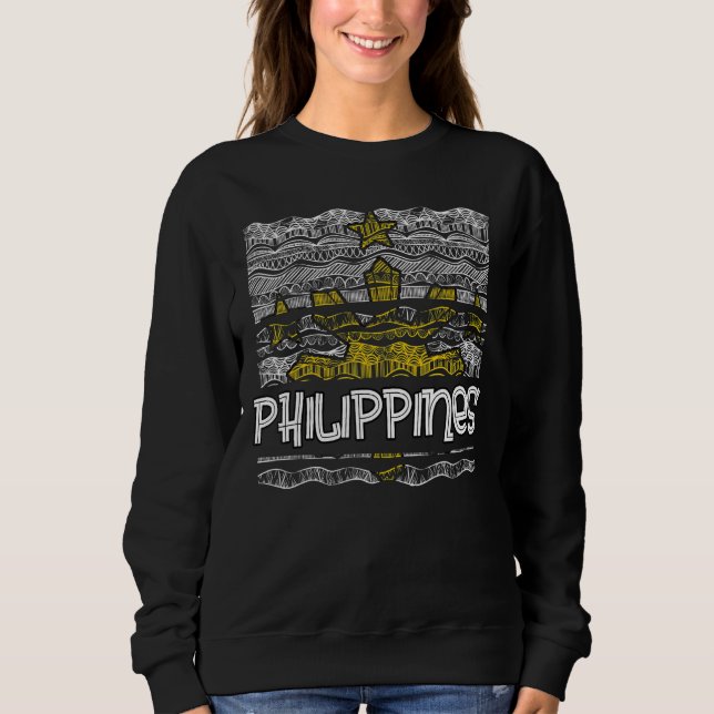 Moletom Philippines Pinay Filipino Pride Country Flag Isla (Frente)