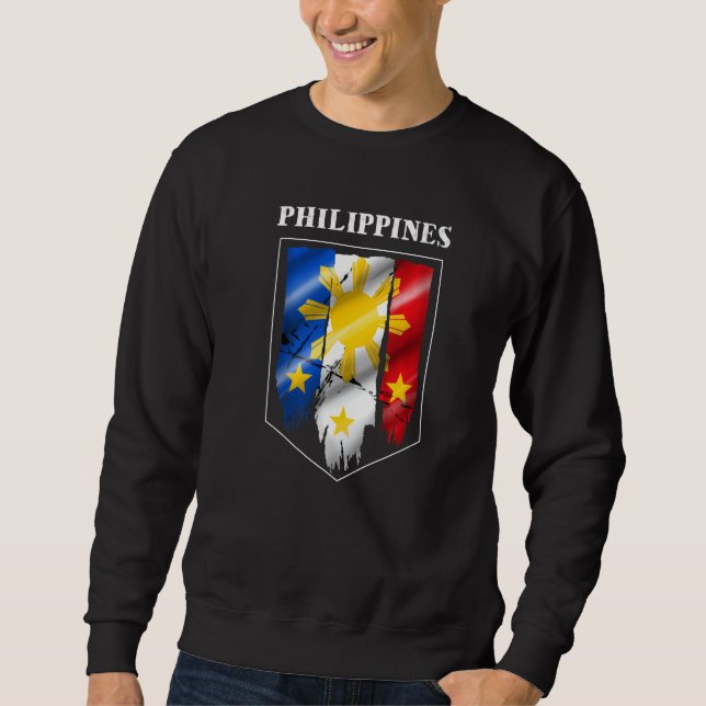 Moletom Philippines Pinay Filipino Pride Country Flag Isla (Frente)