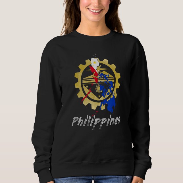 Moletom Philippines Pinay Filipino Pride Country Flag Isla (Frente)