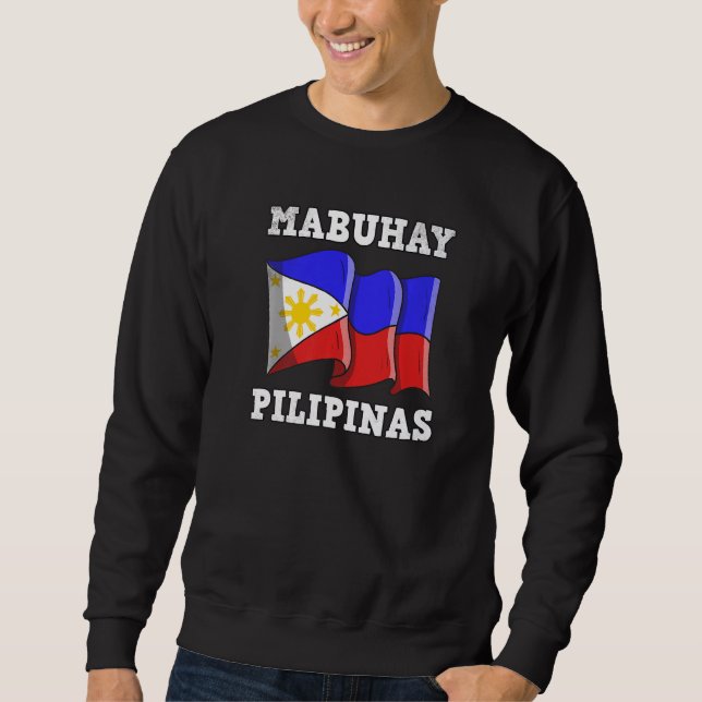Moletom Philippines Pinay Filipino Pride Country Flag Mabu (Frente)