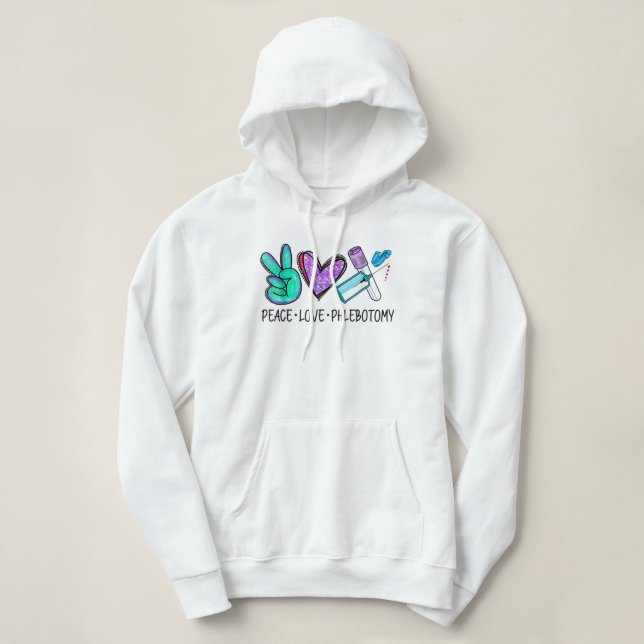 Moletom Phlebotomy Phlebotomist Tech Technician (Frente do Design)