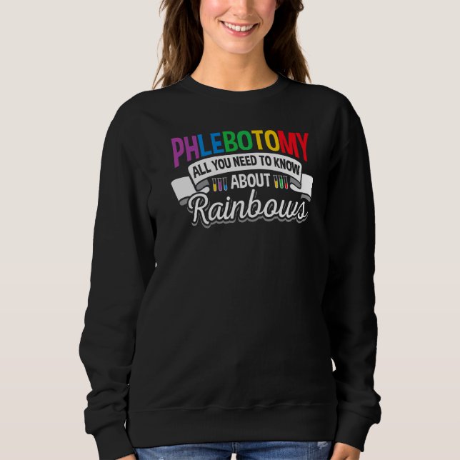 Moletom Phlebotomy Sobre O Rainbows E Borboletas Phl (Frente)