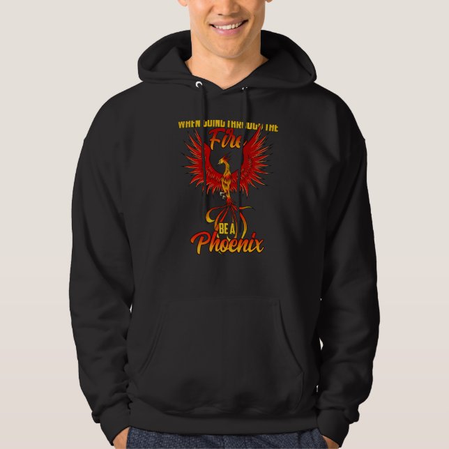Moletom Phoenix Fire Bird Mythology Reborn Inspiração Mo (Frente)