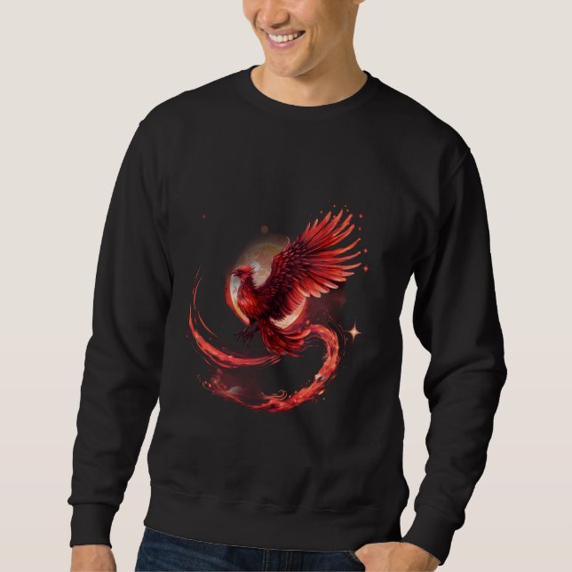 Moletom Phoenix Mythic Bird Fire Phoenix Bird Rejuvenati (Frente)