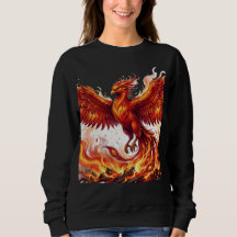 Moletom Phoenix para Mulheres – Fênix Ressurgindo