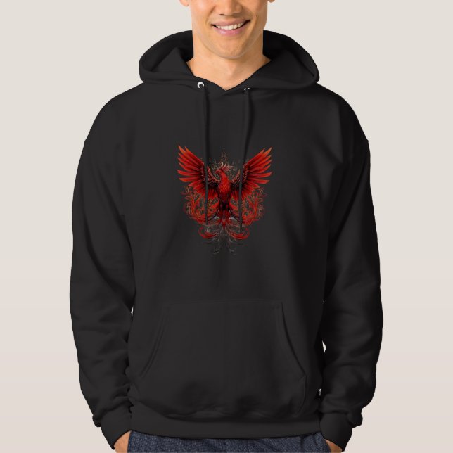 Moletom Phoenix Reborn Mythic Bird Fire Rej (Frente)