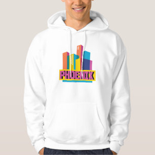 Moletom Phoenix, skyline de néon da arizona