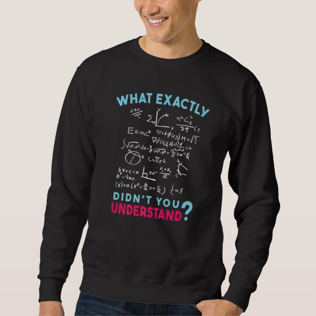 Moletom Physics Formula Joke What exactly didn't you under (Frente)