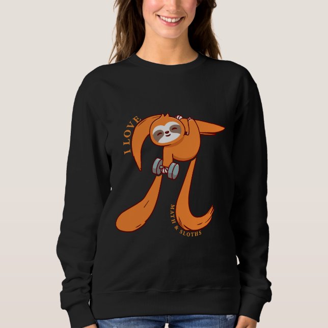 Moletom Pi Day I Love Math Sloths (Frente)