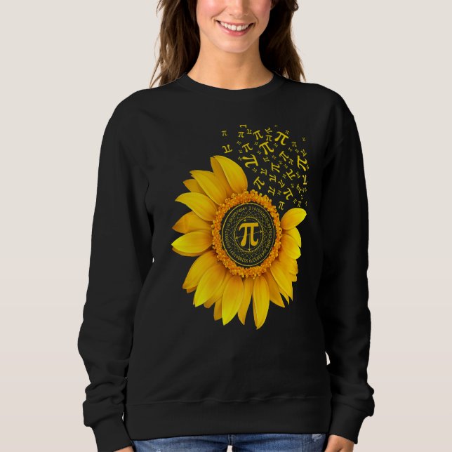 Moletom Pi Day Sunflower 3 14 Pi Número Símbolo Math Scie (Frente)