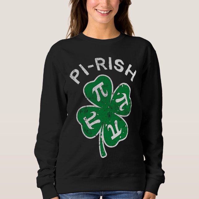 Moletom Pi rish Lucky C St Patrick's Day Distress (Frente)