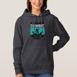 Moletom Piada de Zumbi Se Eu Fosse um Zumbi Comeria Você M