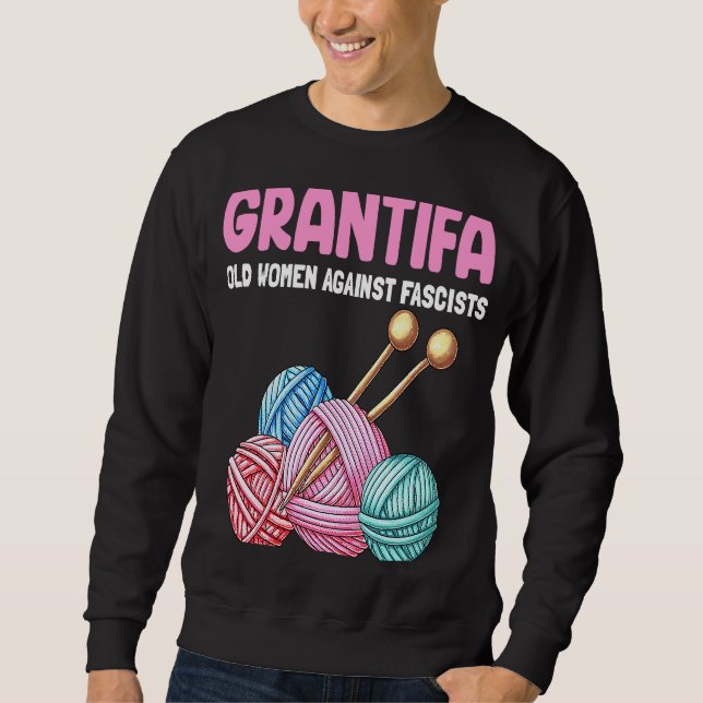 Moletom Piada Familiar Grantifa Mulheres Velhinhas Contra  (Frente)