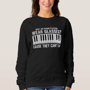 Moletom Pianista de Teclado e Músico Músico Tocador de Pia