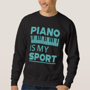 Moletom Piano É Meu Esporte Pianista Música Teclado Músic
