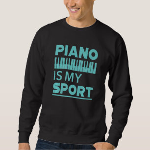 Moletom Piano É Meu Esporte Pianista Música Teclado Músic