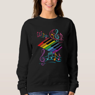 Moletom Piano Keyboard Notes Musical Notes Musical Piani C