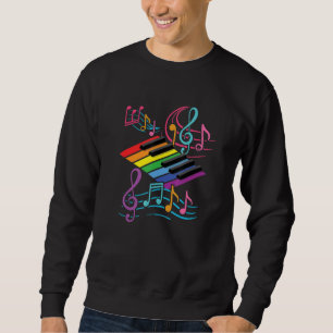 Moletom Piano Keyboard Notes Musical Notes Musical Piani C