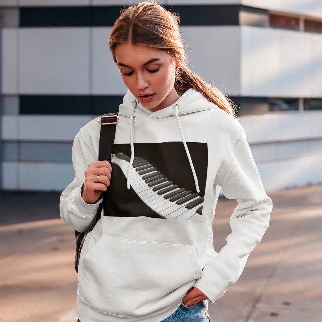 Moletom Piano Keys Womens Hoodie (Criador carregado)