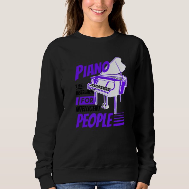 Moletom Piano Pianist Music Keyboard Musician Quote Gag Ou (Frente)